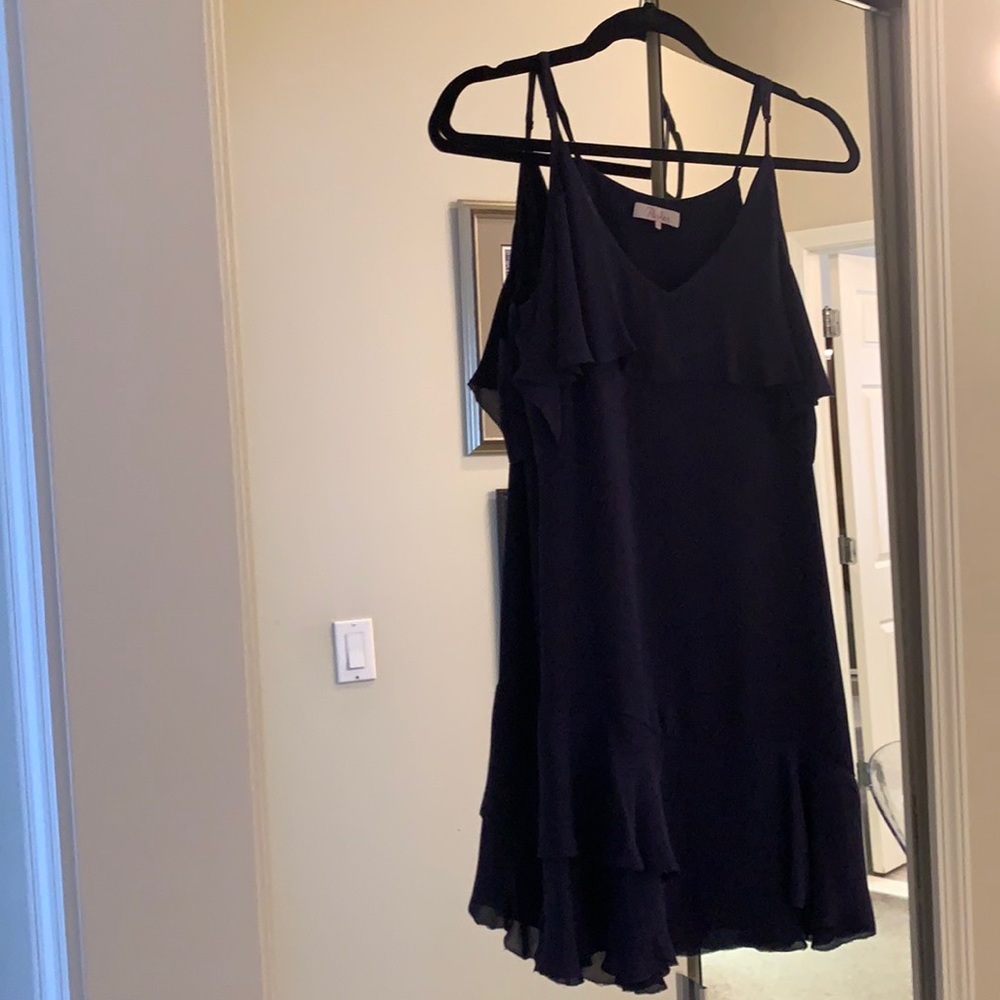 PARKER Dress with off shoulder ruffle